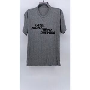 UNBRANDED Men’s Gray Logo Short Sleeve T-Shirt SZ M